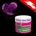 Glominex Glitter Glow Paint 4 Oz. Pink Jars